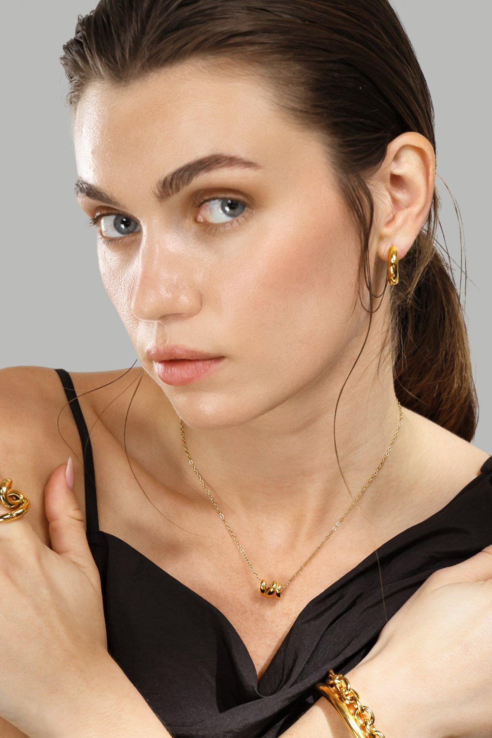 Halskjede W-Twist – 18k Gullbelagt