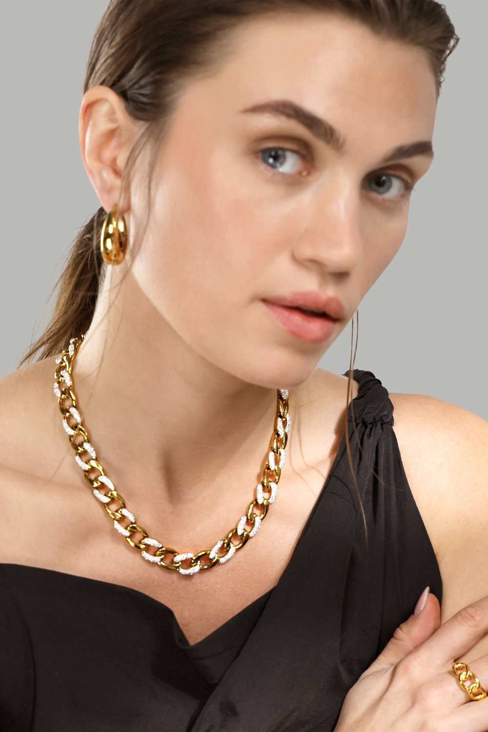  Ring Golden Link - 18K Plated Gold