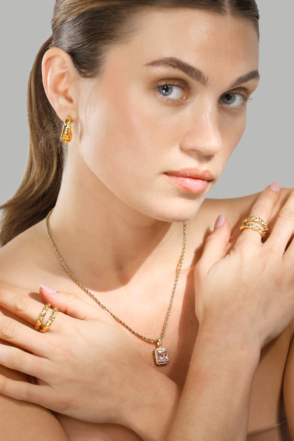  Ring Duo - 18K Plated Gold