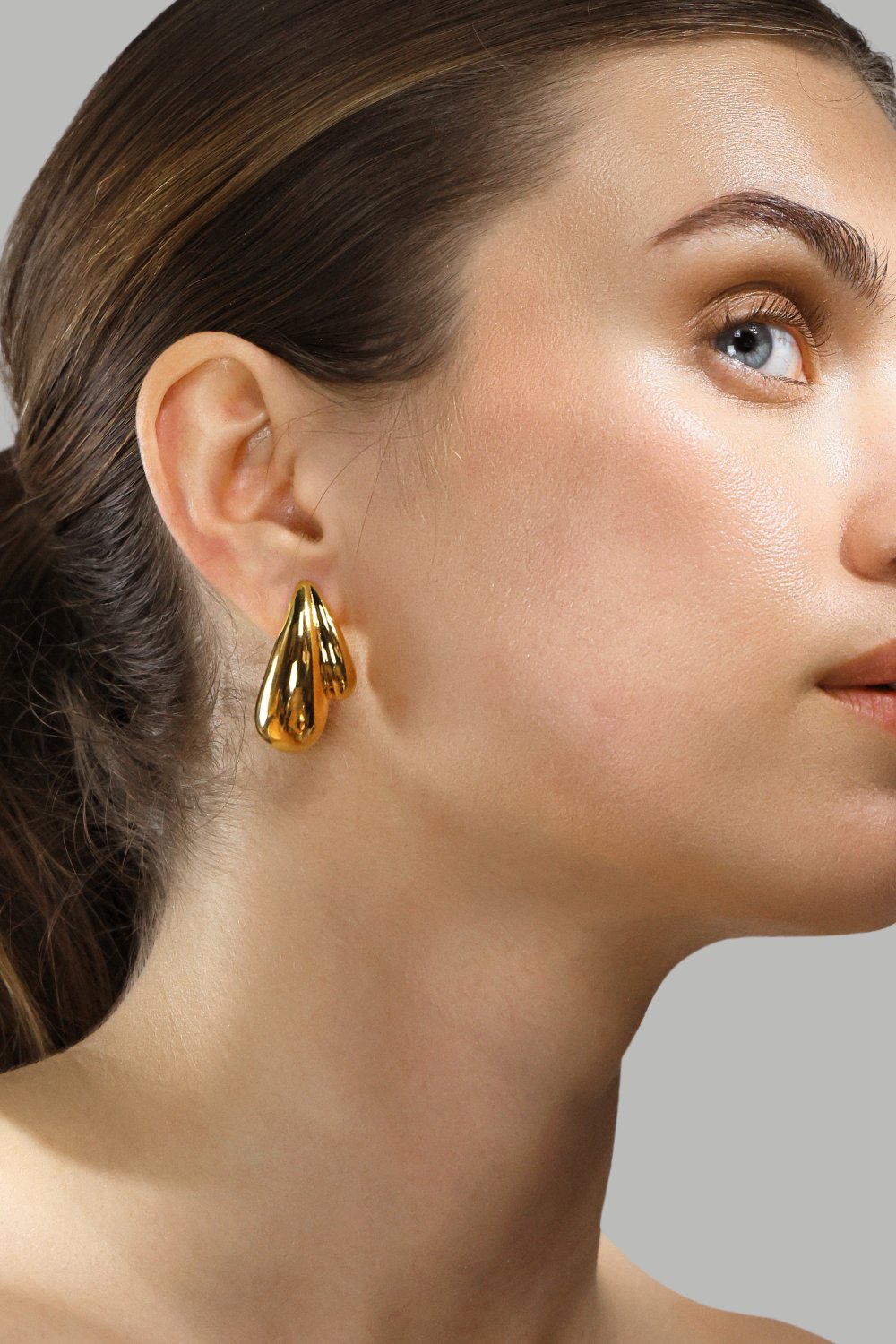 Øredobber Gilded Drop – 18k Gullbelagte