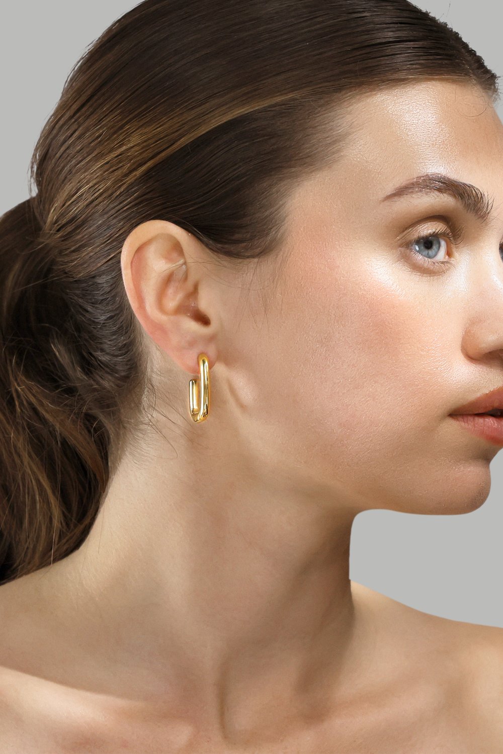 Øredobb Golden Flow - 18k Gullbelagt