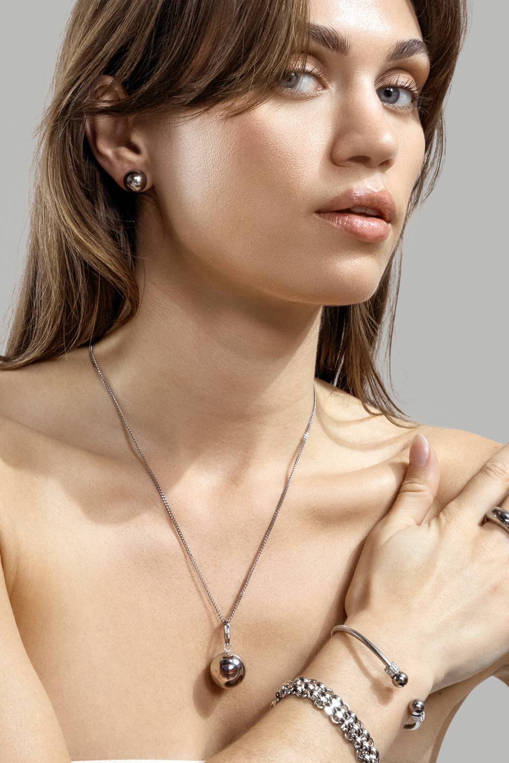 Ring Dome - Silver Plated