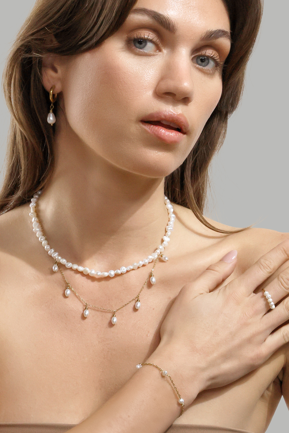 Ring Perla - 18k gullbelagt