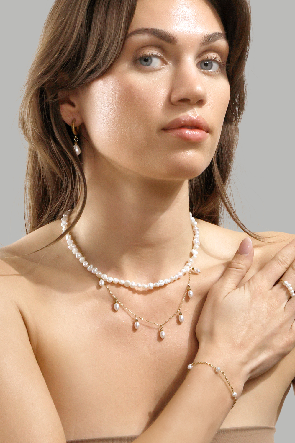 Ring Perla - 18k gullbelagt