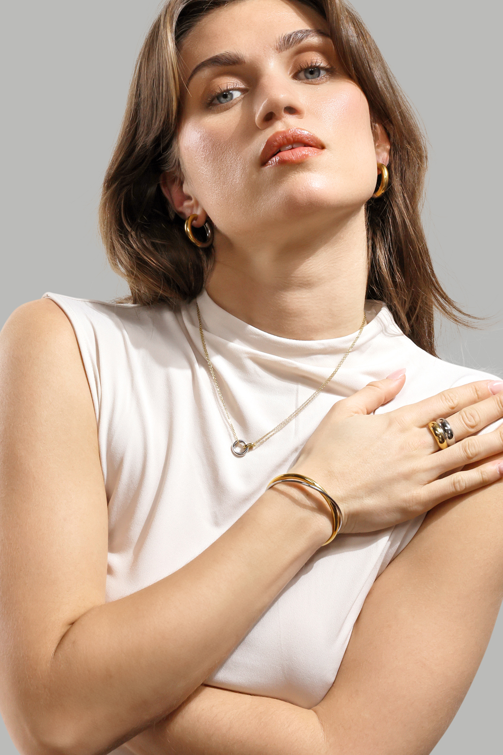 Ring Elegant - 18k gullbelagt
