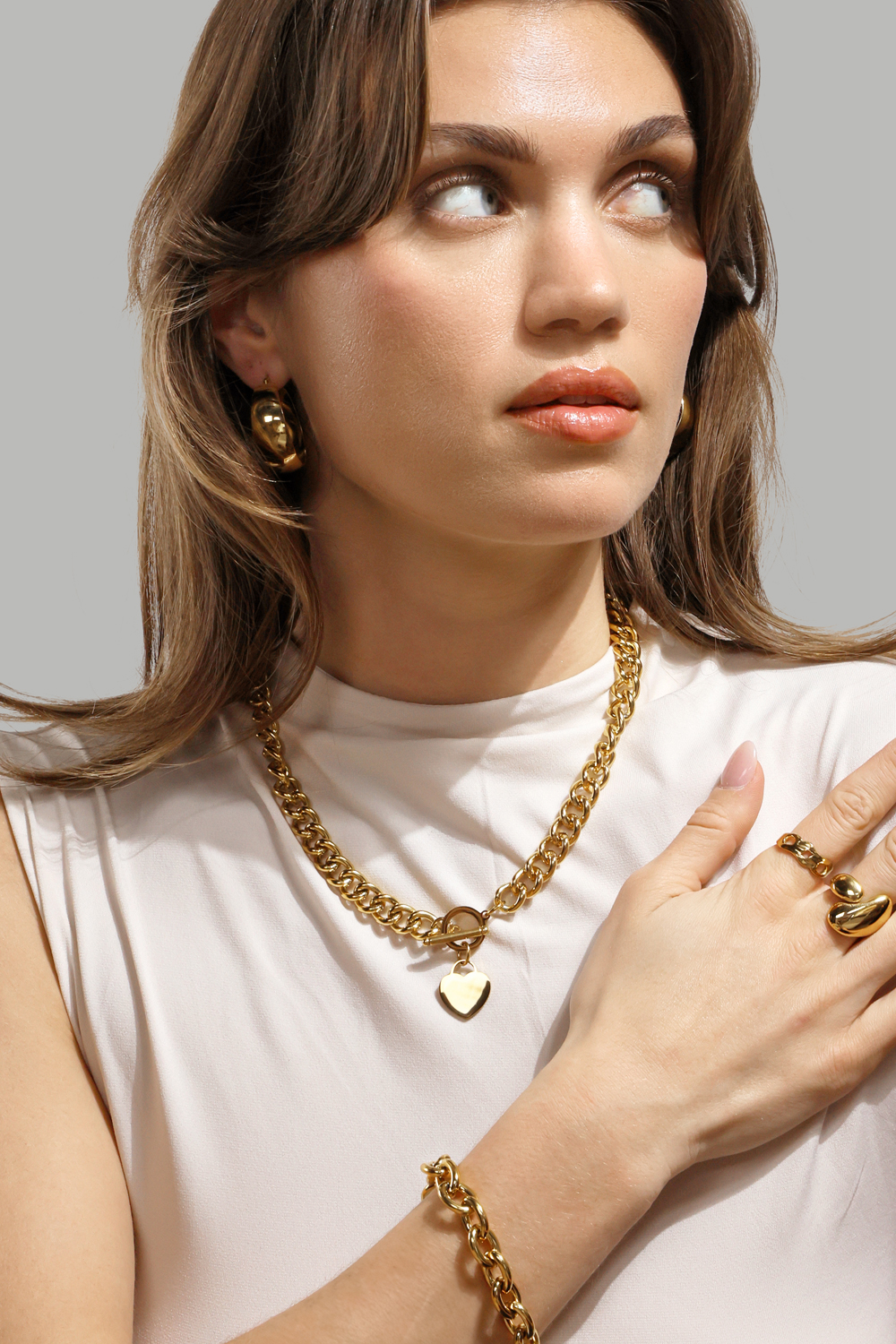 Ring Fluid Power - 18k Gold Plated