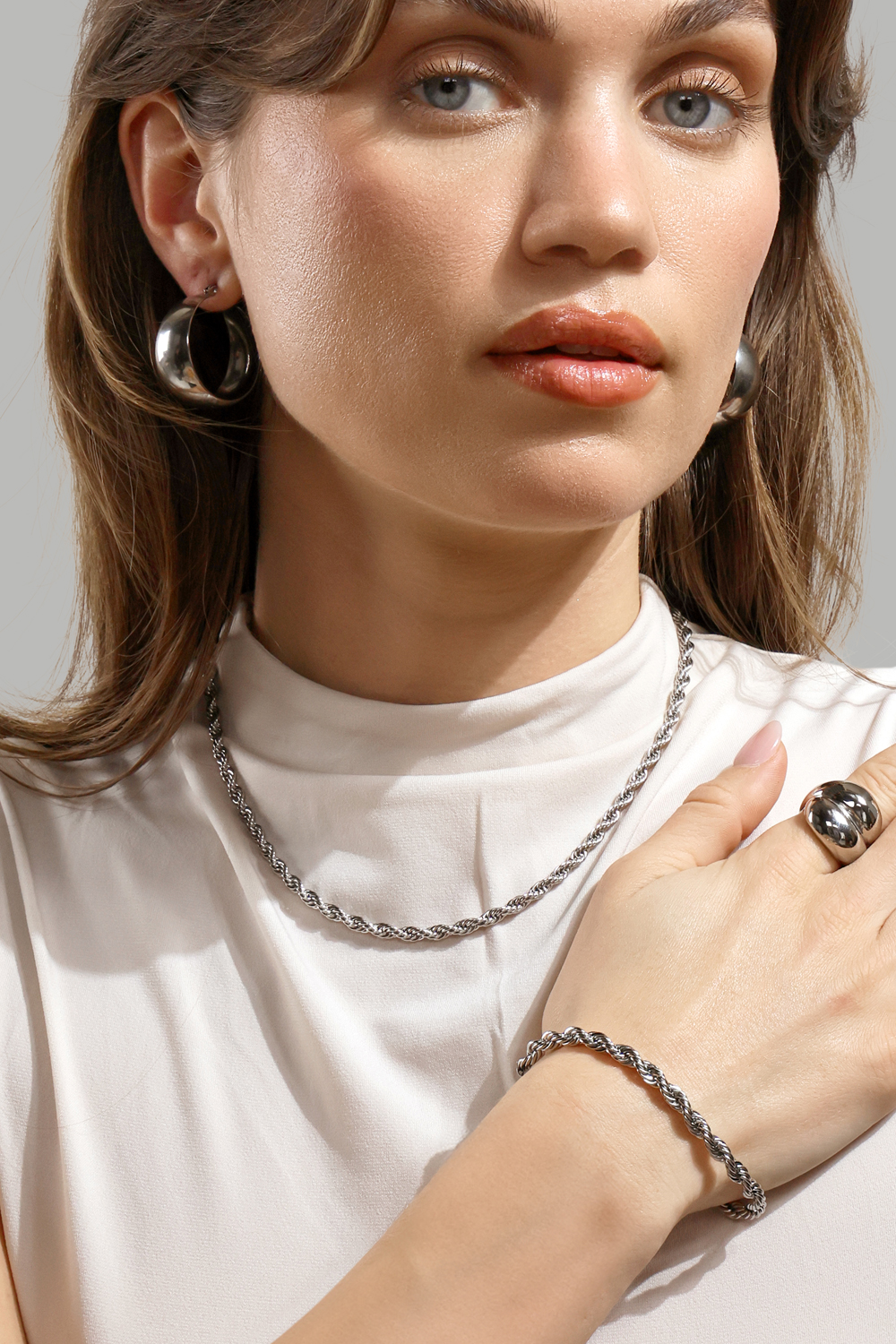 Ring Bold Flow - 18k Sølvbelagt