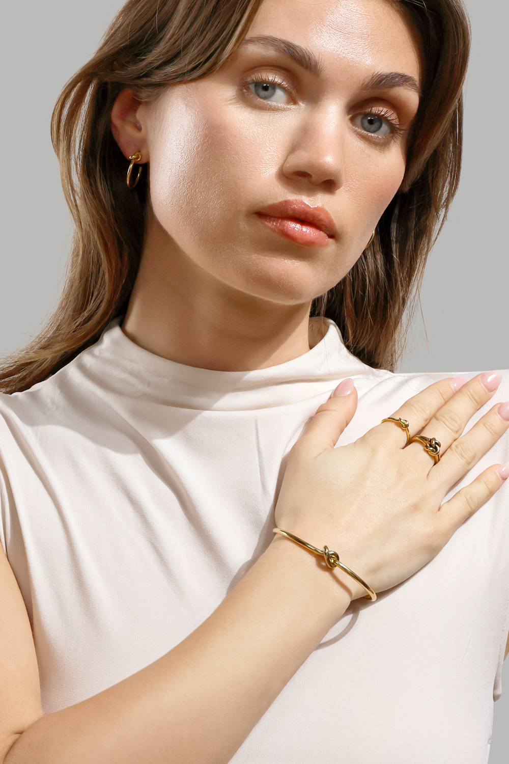 Ring Knot - 18k gullbelagt