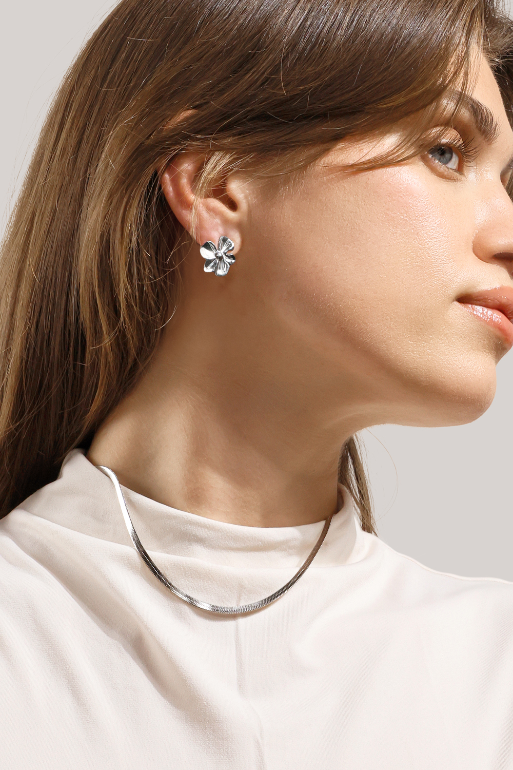 Florabella Øredobber - Silver Plated
