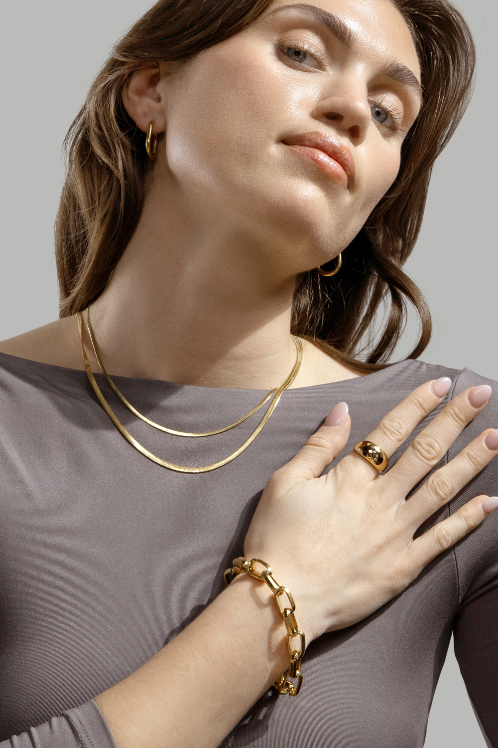 Kjede Serpent - 18k Gold Plated