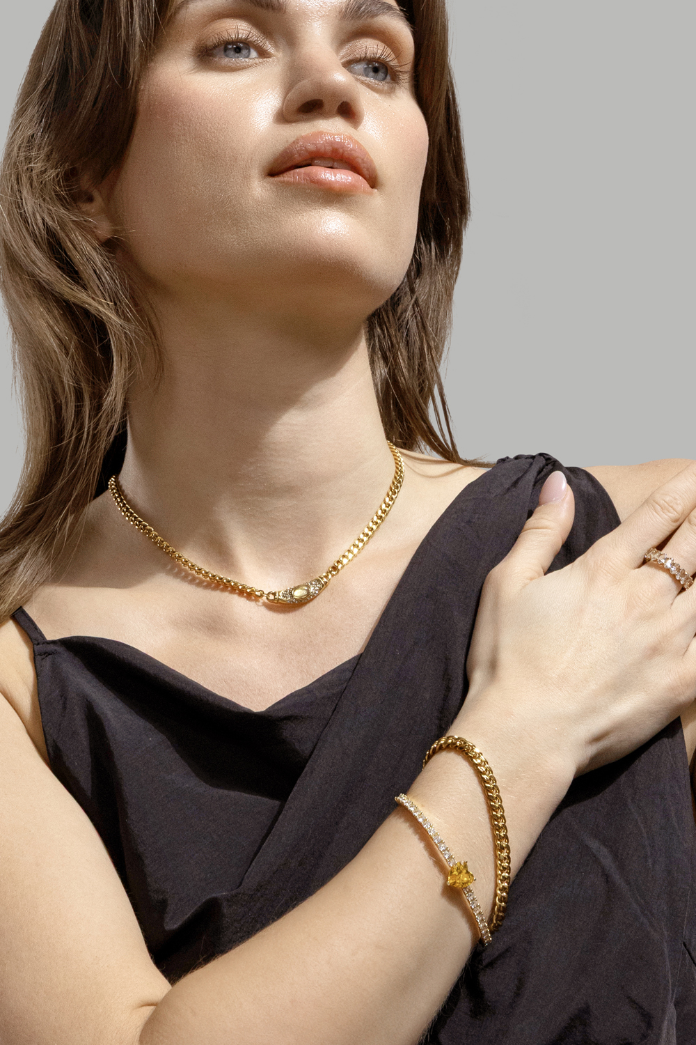 Ring Pearl Scylla - 18k Gullbelagt