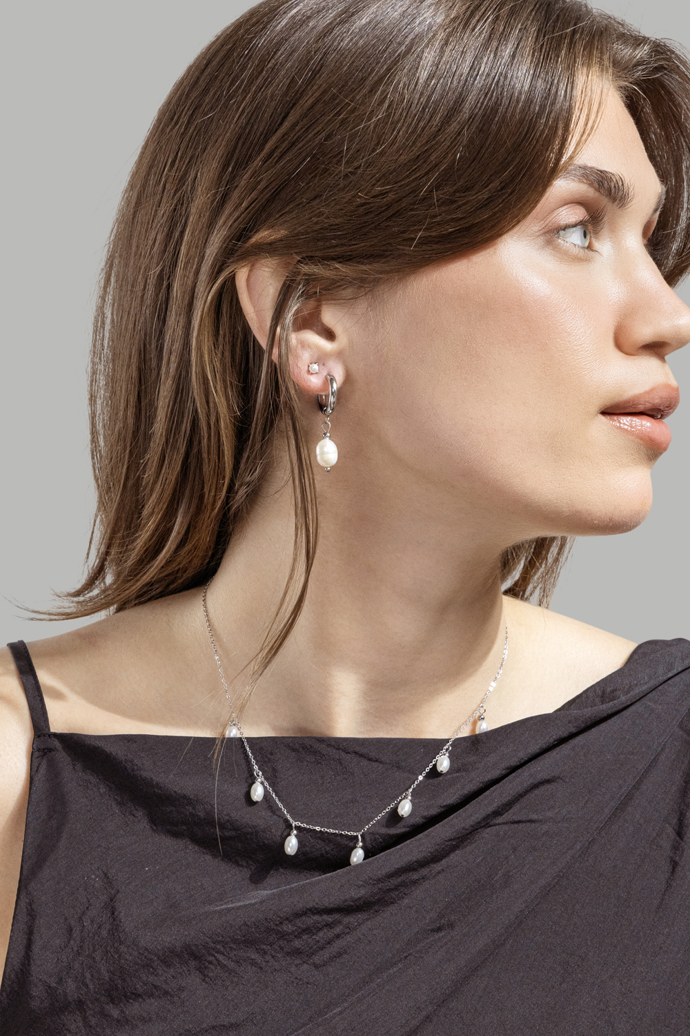 Øredobb Ocean - Silver Plated