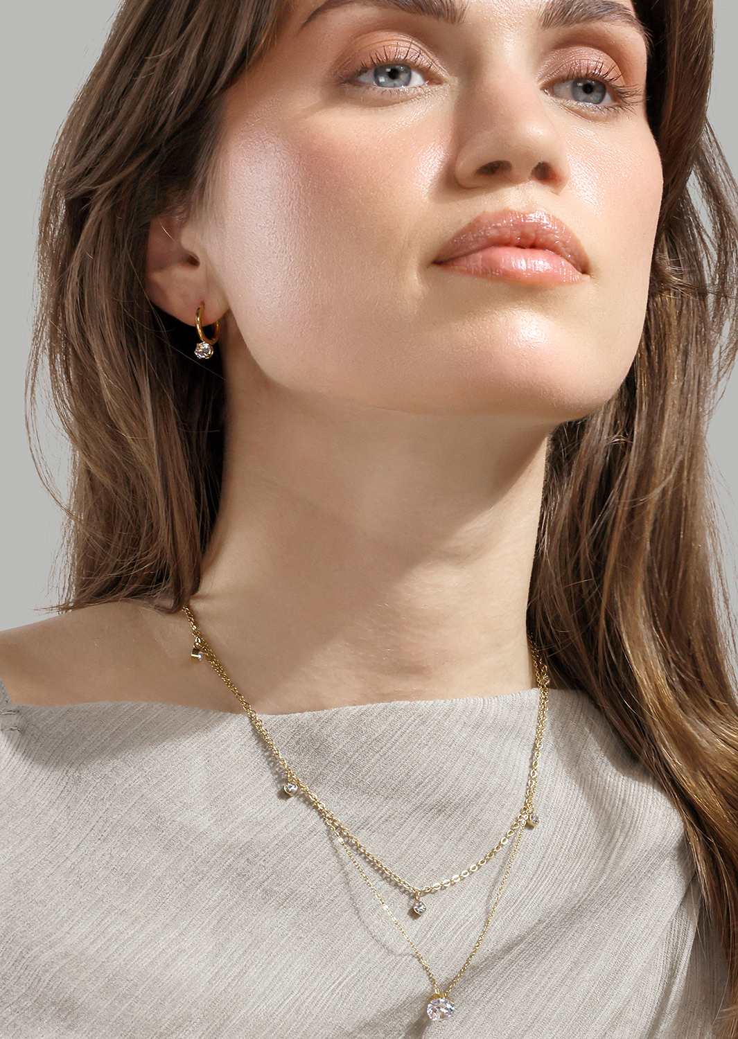 Radiance Drop Øredobber – 18k Gullbelagte