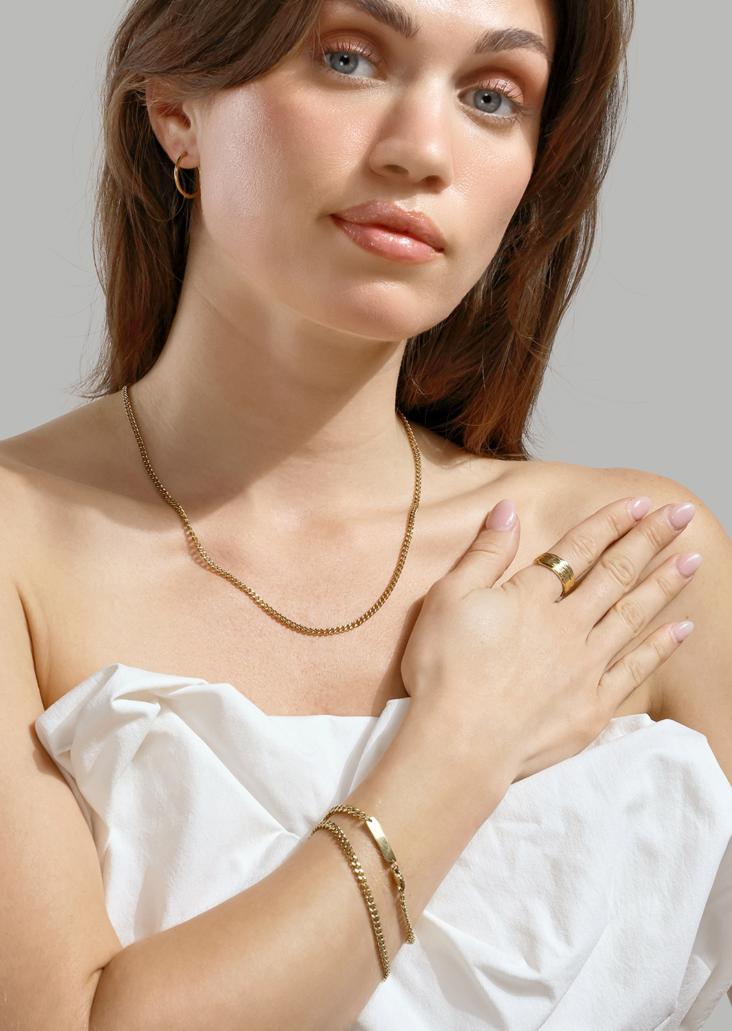 Øredobb Classic Medium - 18k Gullbelagt