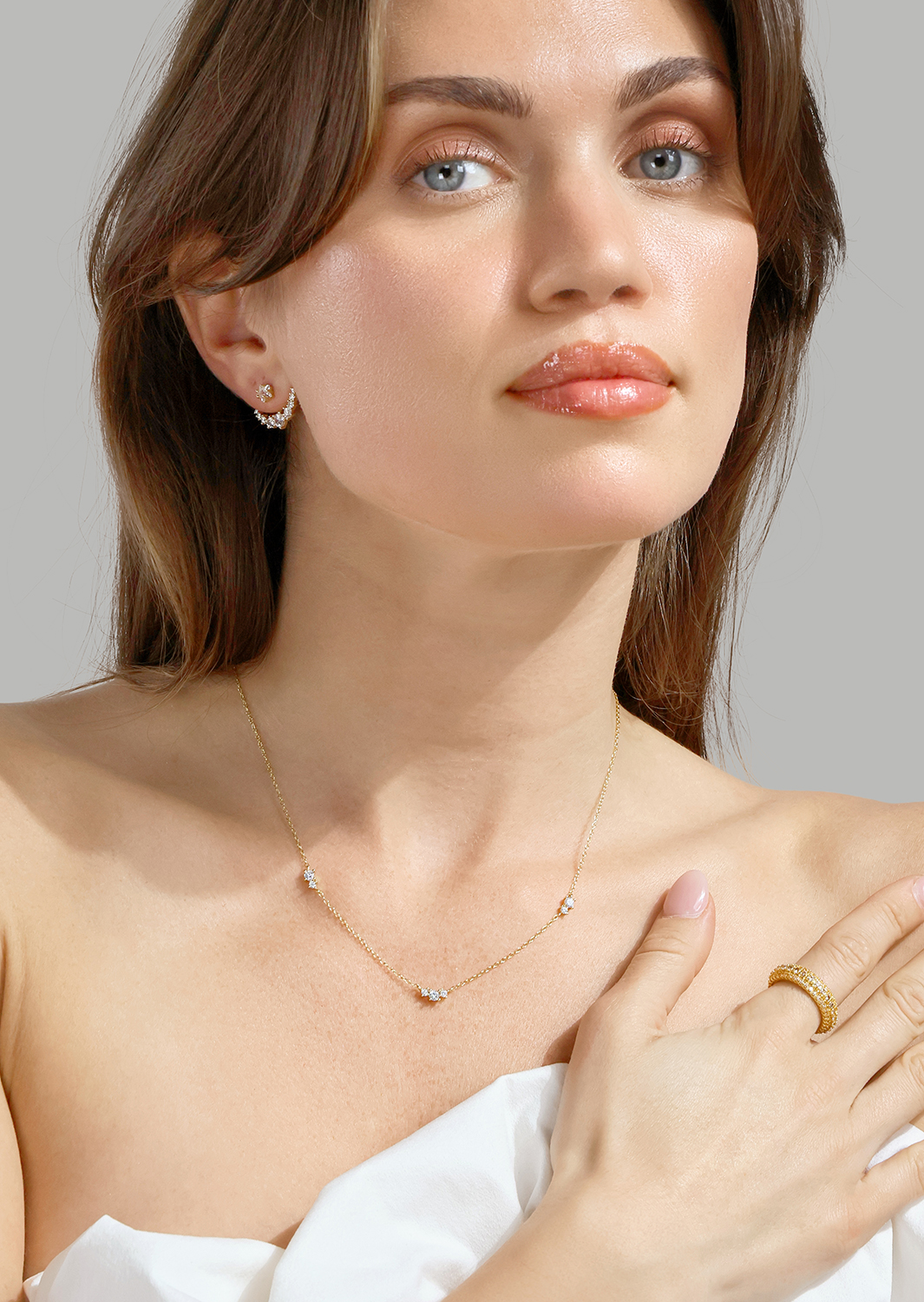  Ørepynt Glimra - 18k Gold Plated