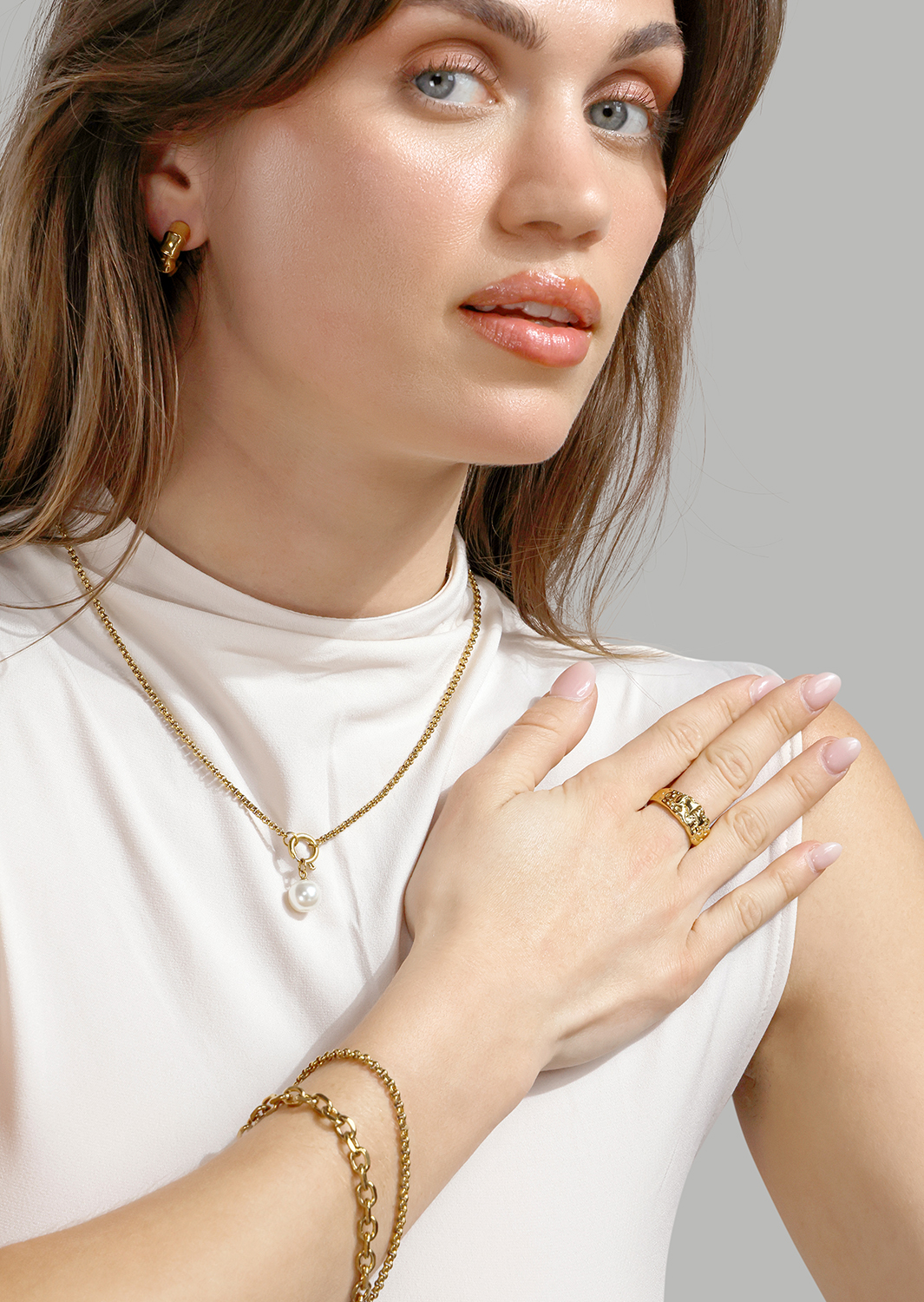 Armbånd Solid – 18k Gullbelagt