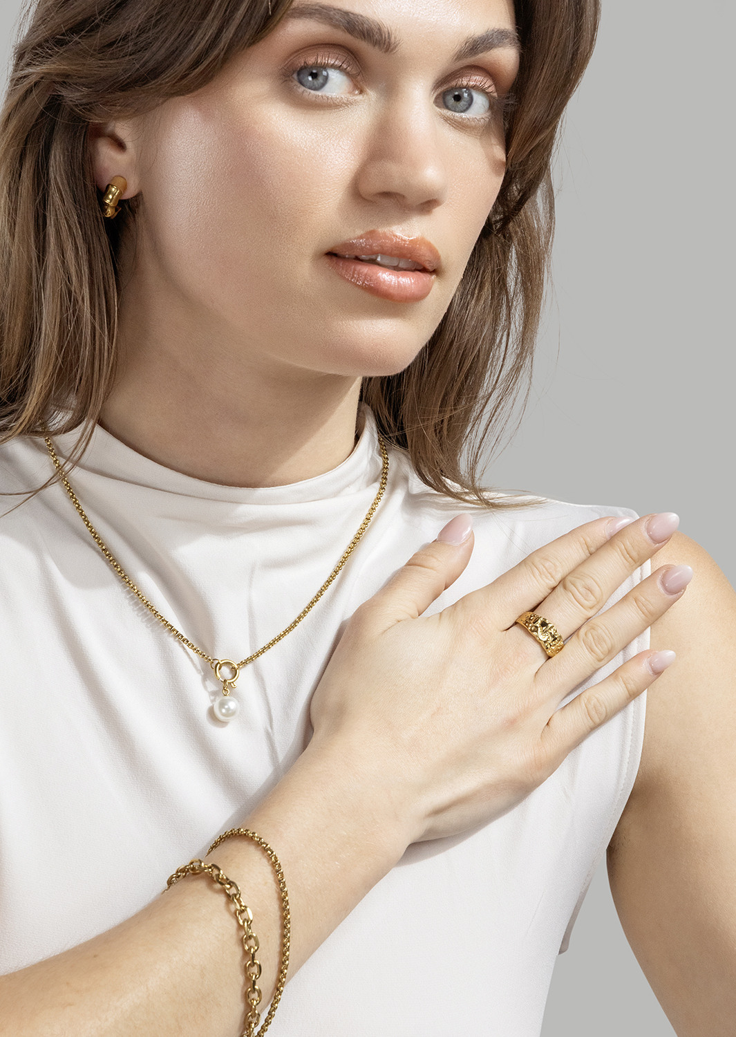 Armbånd Anchor – 18k Gullbelagt