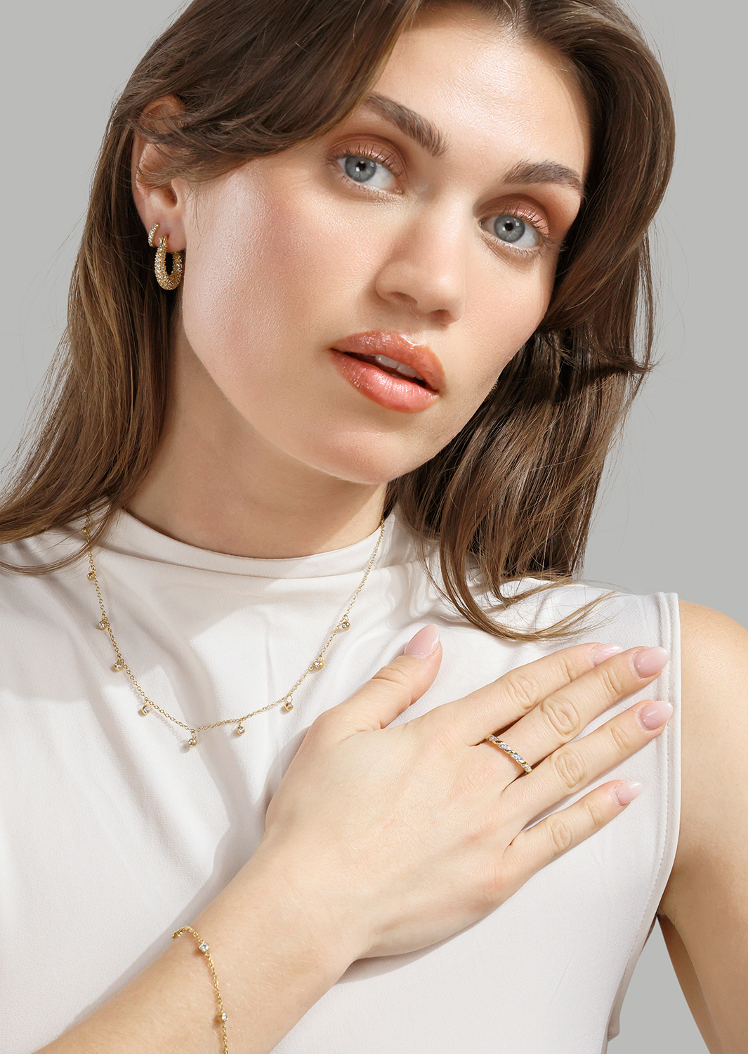 Pure Radiance Halskjede – 18k Gullbelagt