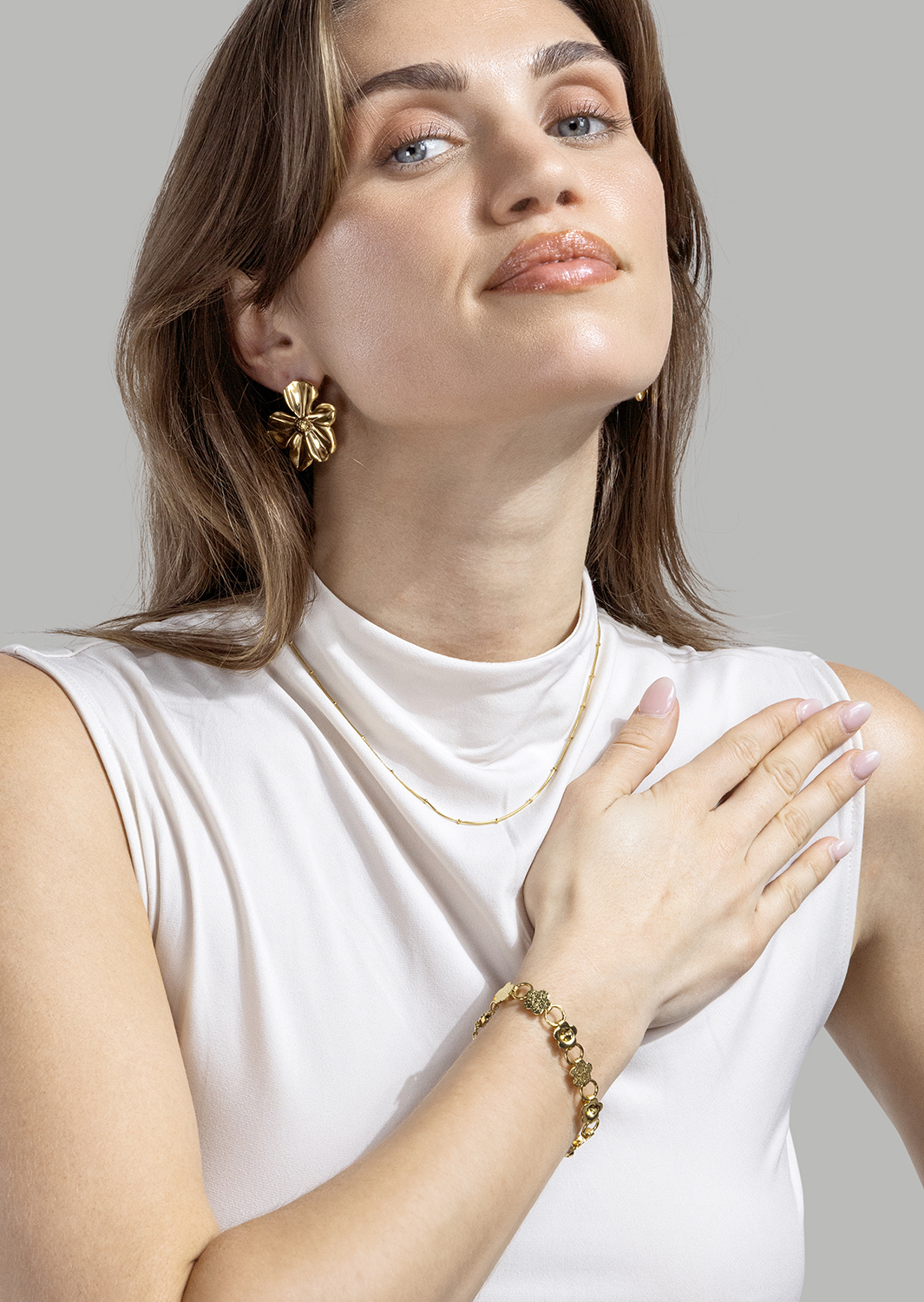 Armbånd Flora Link - 18k Gold Plated