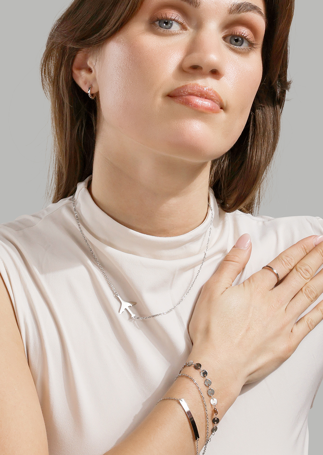 Anni Lu Øredobber – Silver Plated