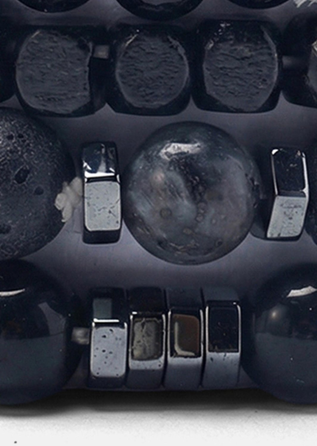 Perlearmbånd Obsidian Edge