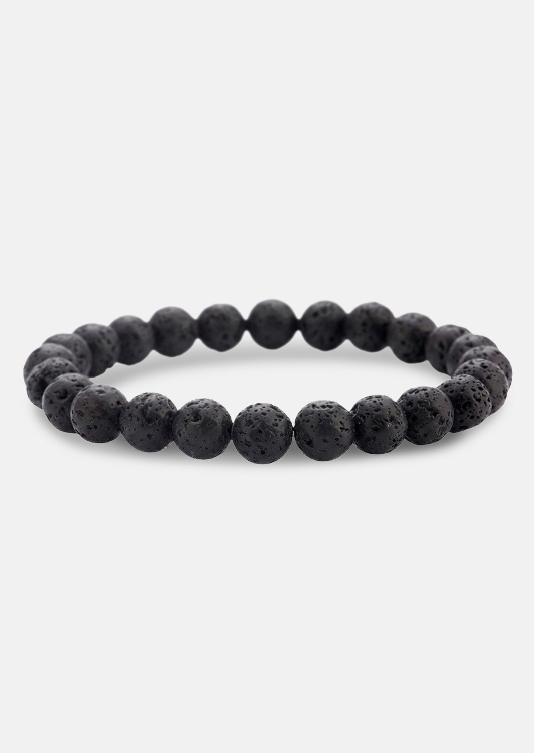 Perlearmbånd Obsidian Thread