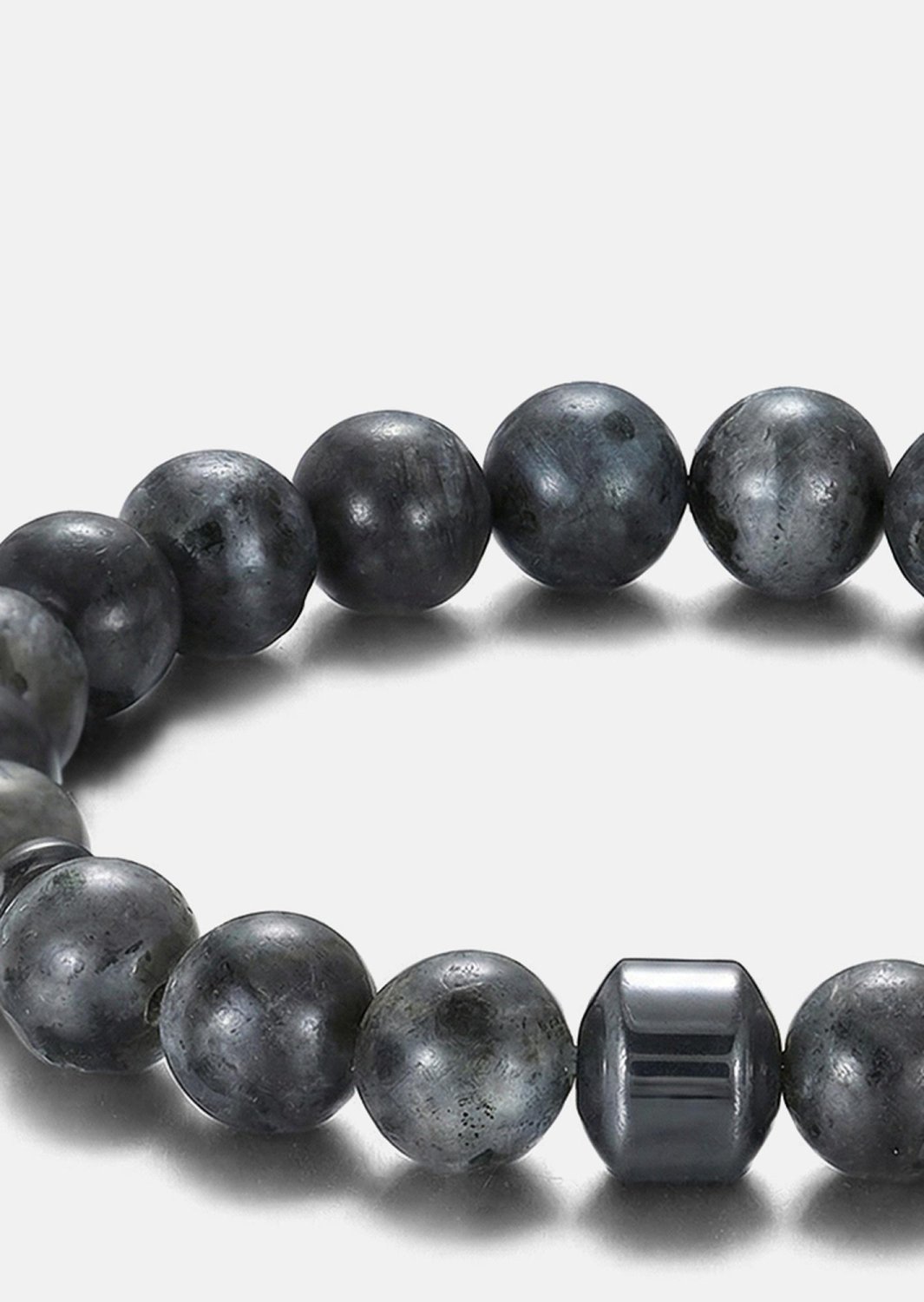 Perlearmbånd Obsidian Charm