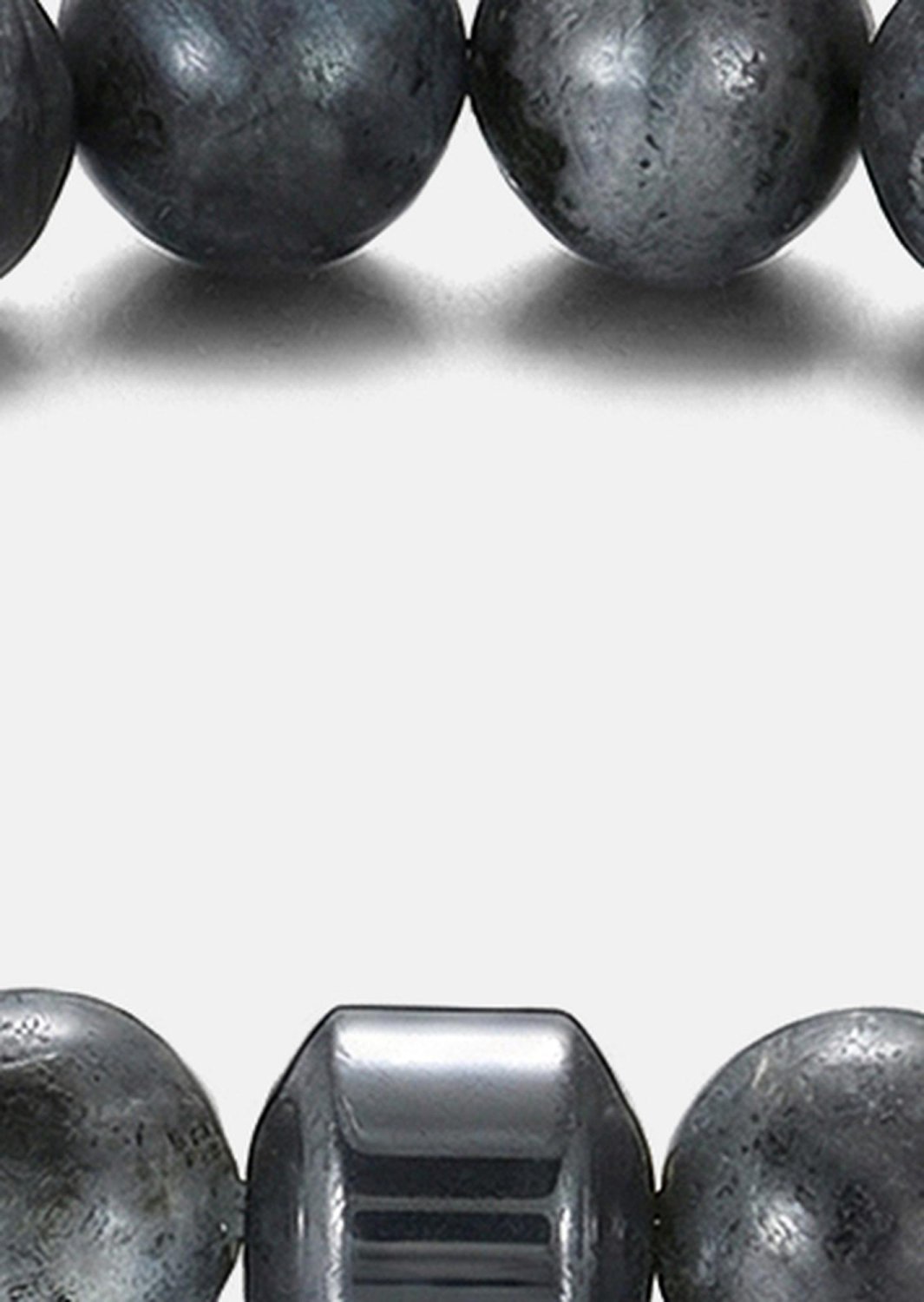 Perlearmbånd Obsidian Charm