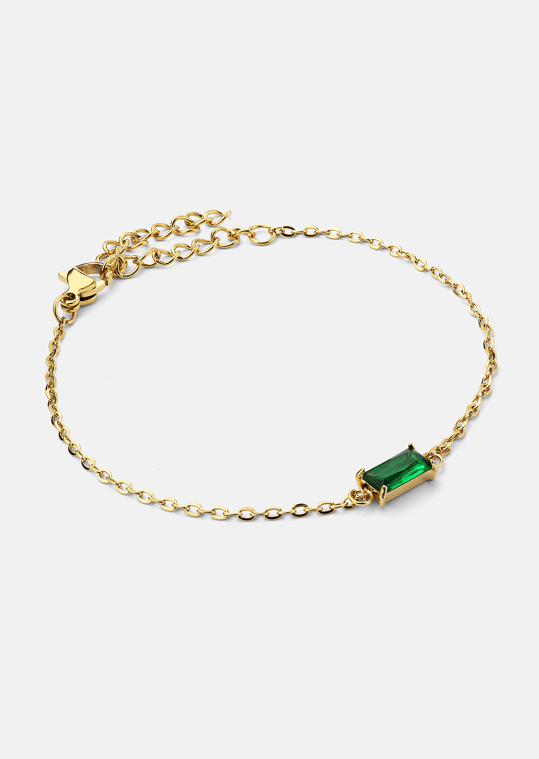 Armbånd Emeraldis - 18k Gullbelagt