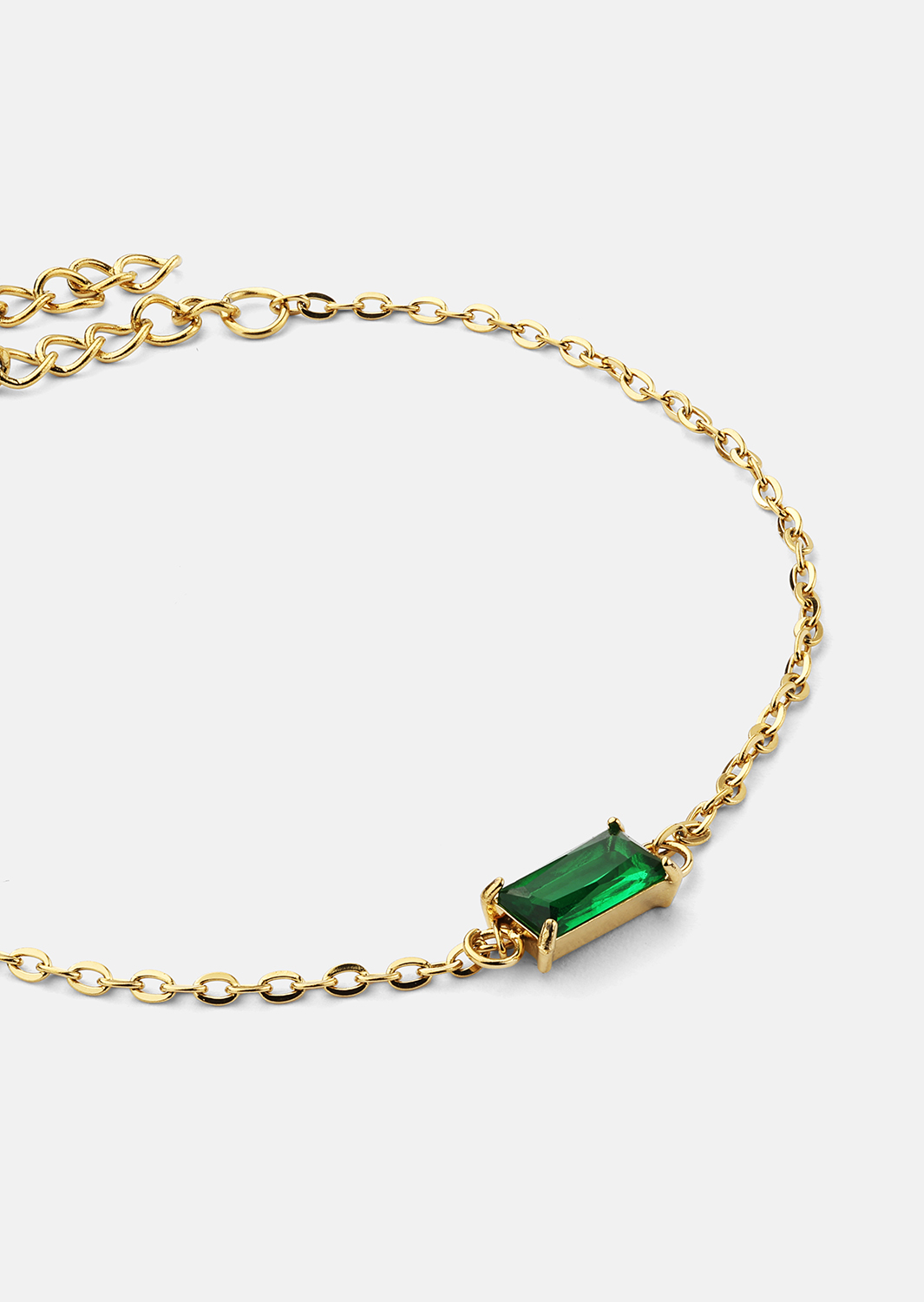 Armbånd Emeraldis - 18k Gullbelagt