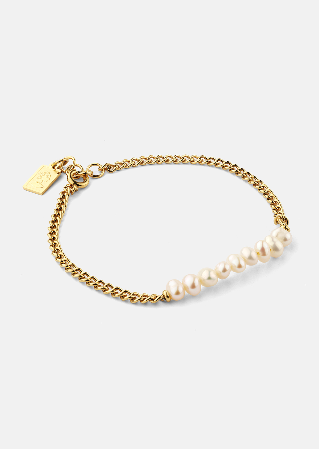Armbånd Golden Pearl Chain - 18k Gold Plated