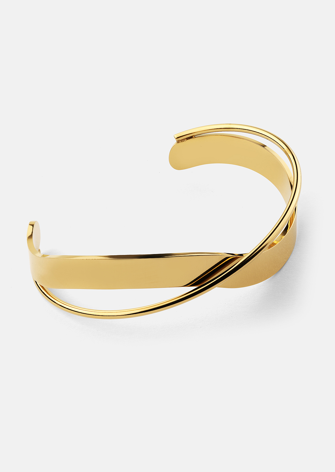 Armbånd Twist Cuff - 18k Gold Plated