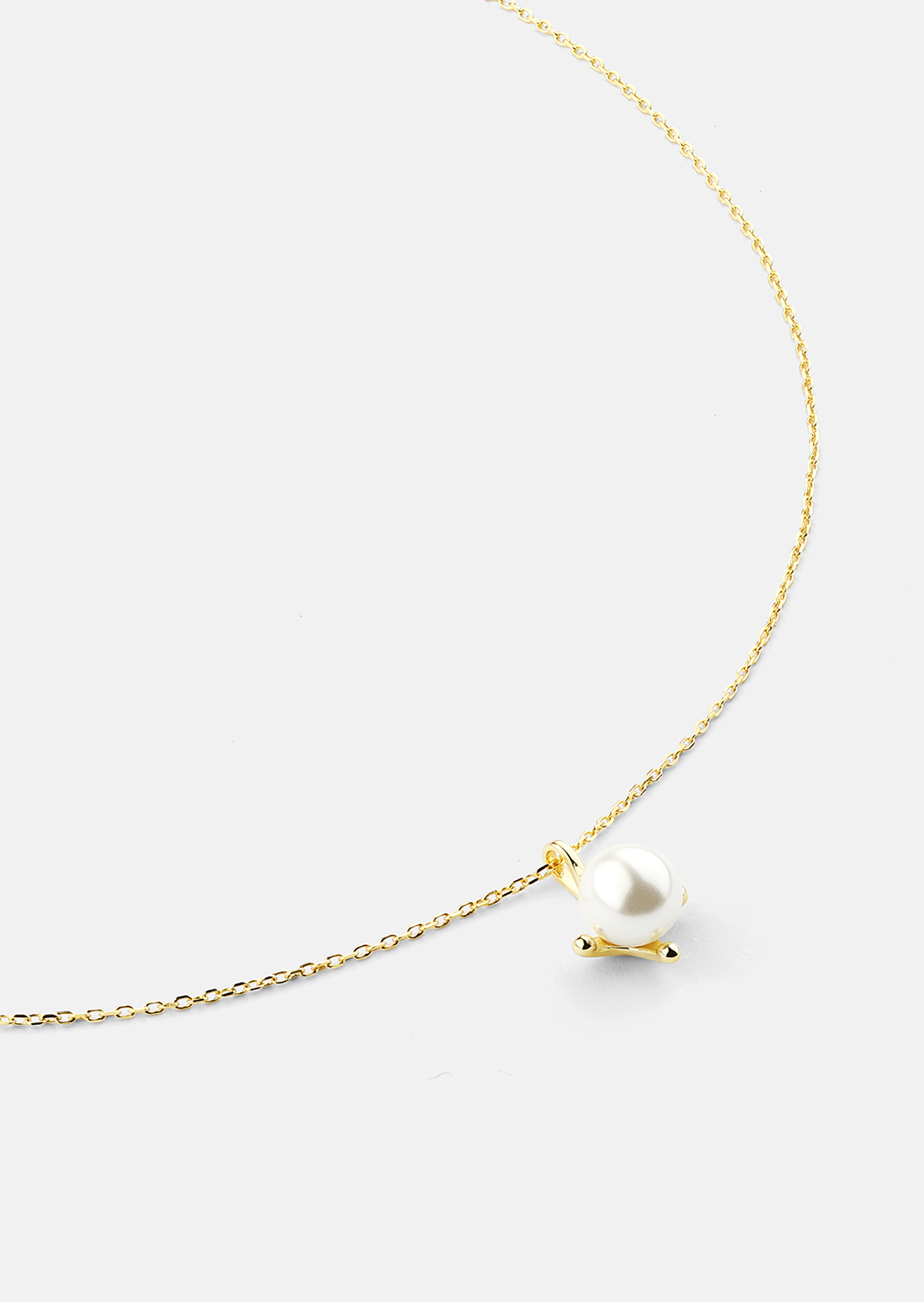 Kjede North Pearl - 18k Gold Plated