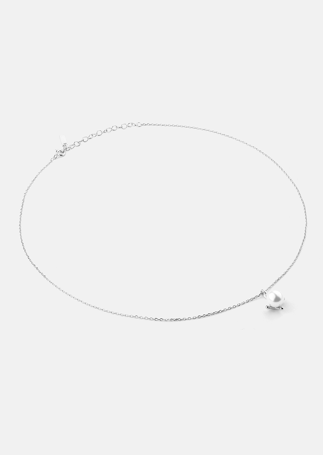 Kjede North Pearl - Silver Plated