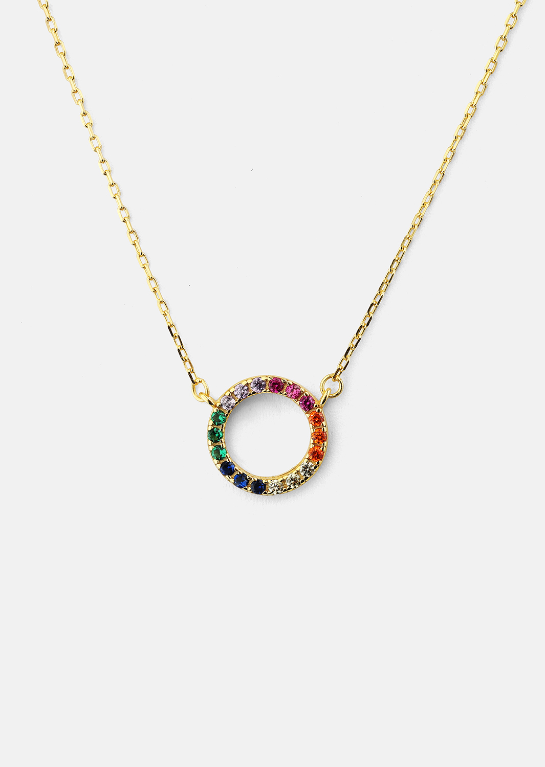 Halskjede Color Whisper- 18k Gullbelagt