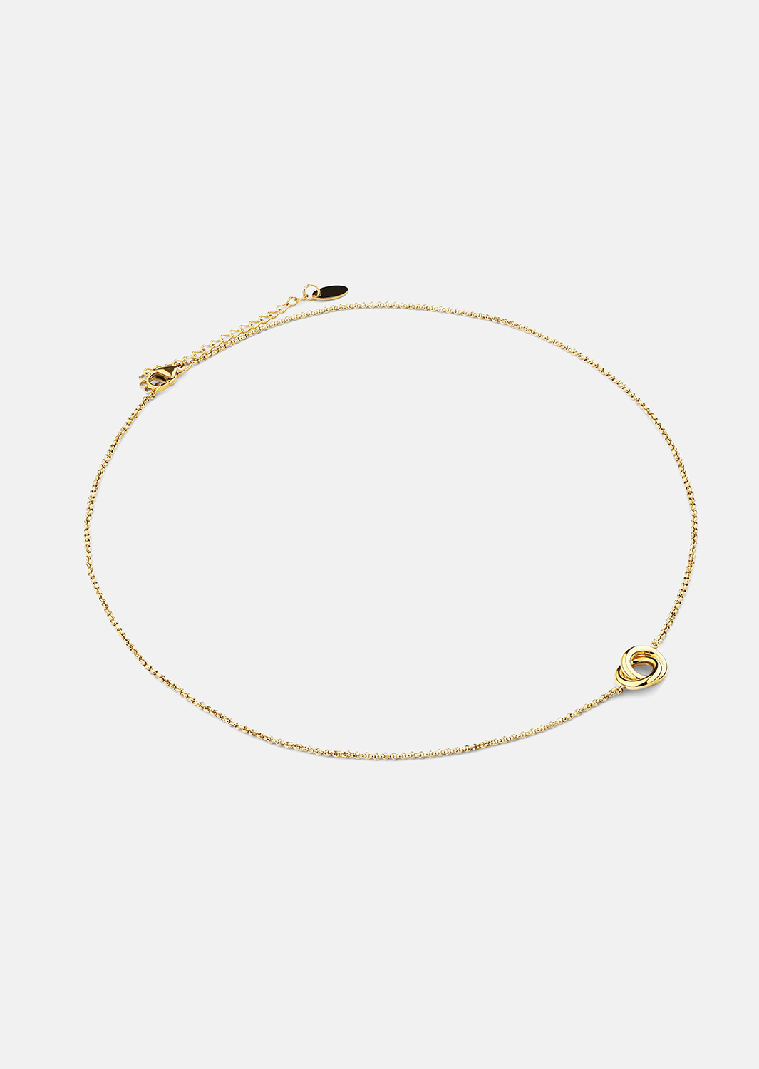 Halskjede Circle of Love - 18k Gullbelagt