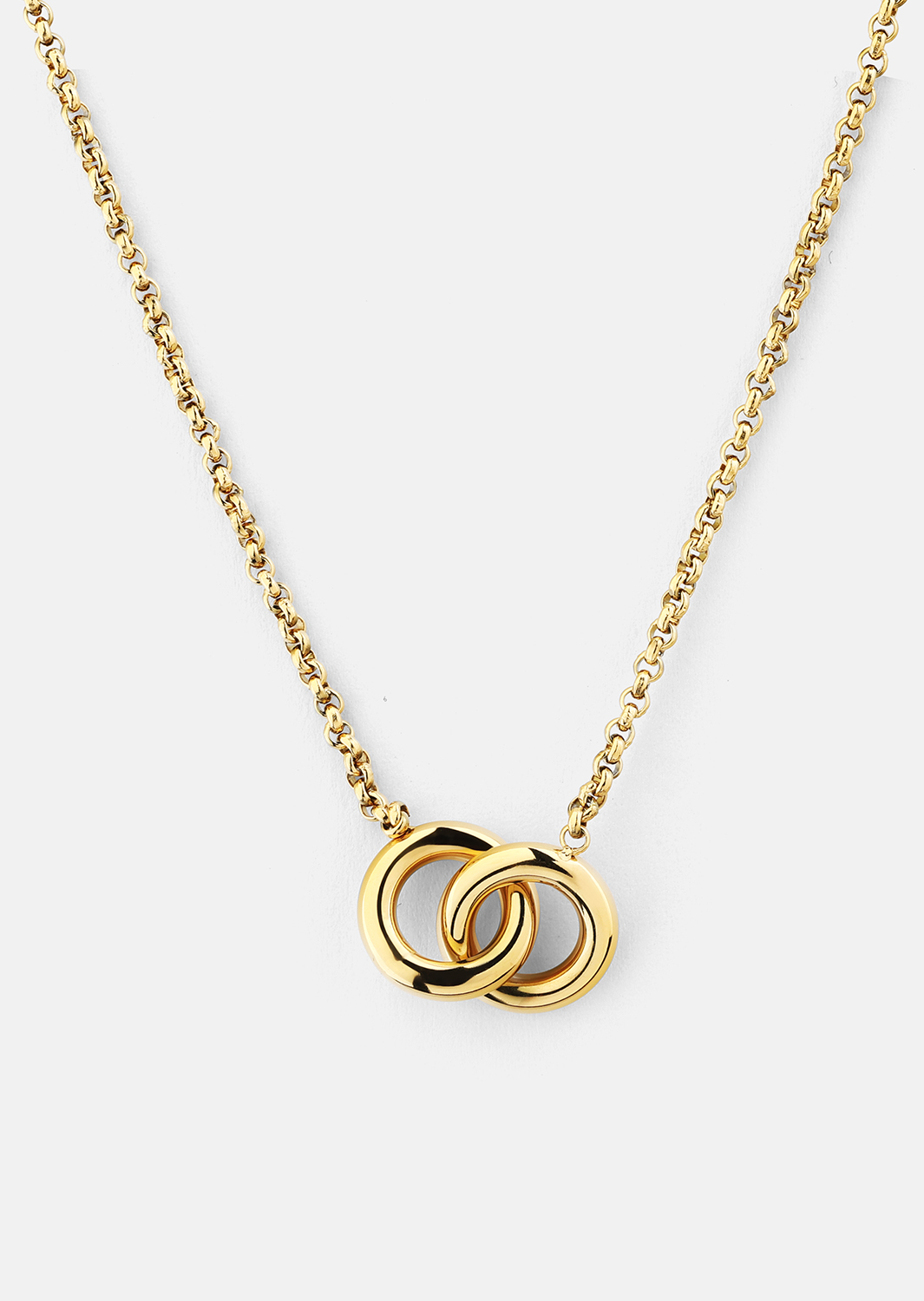 Halskjede Circle of Love - 18k Gullbelagt