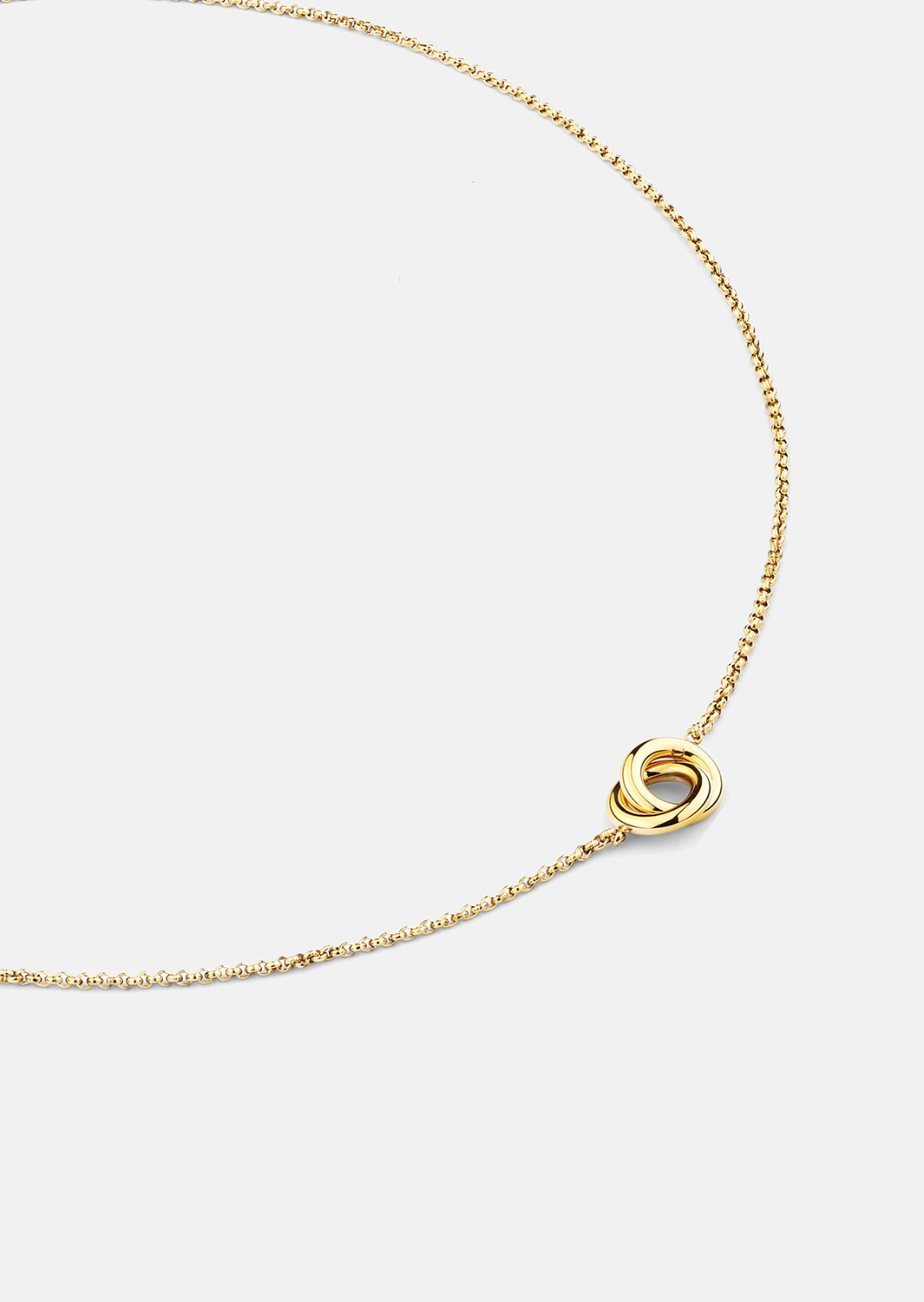Halskjede Circle of Love - 18k Gullbelagt