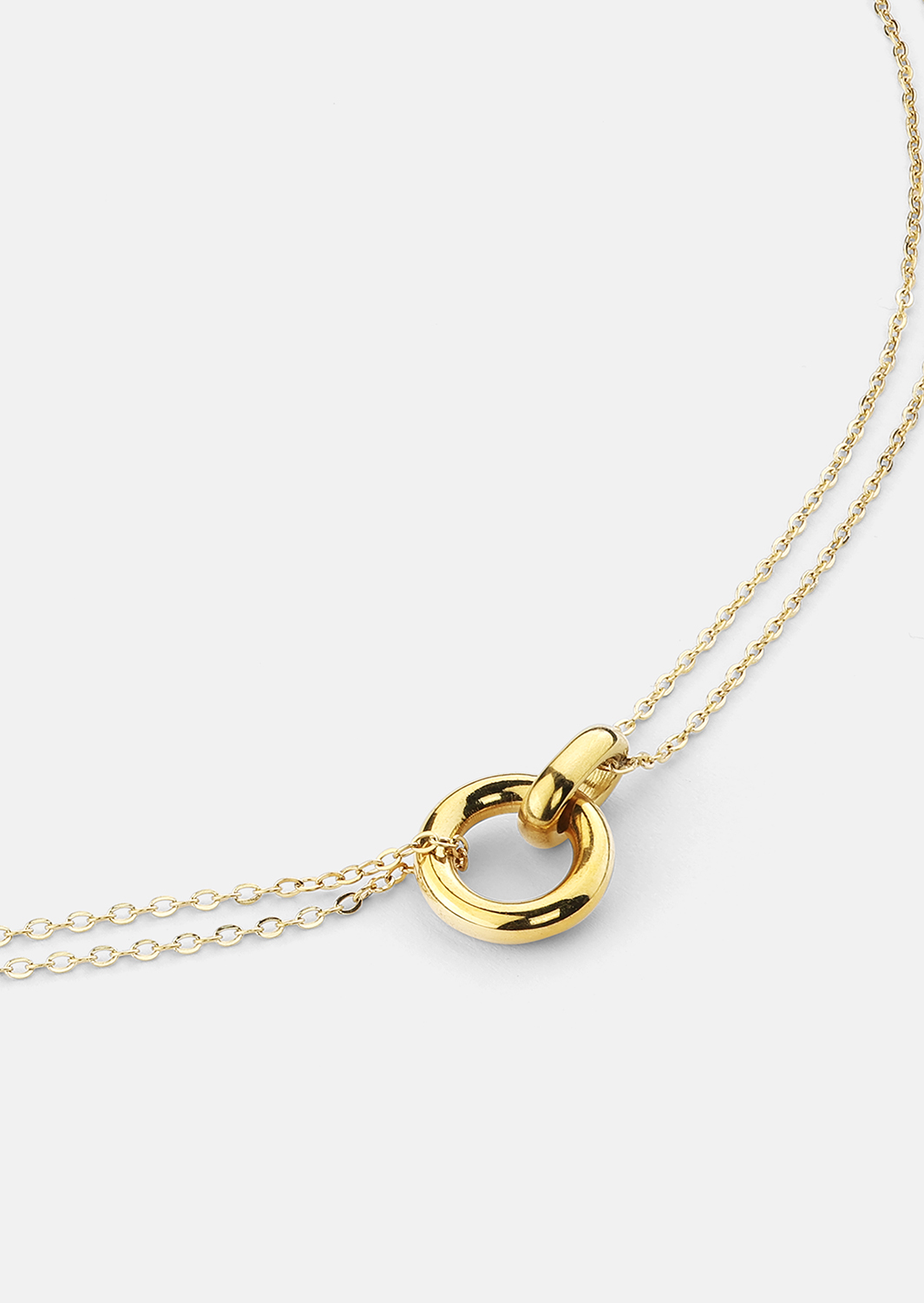 Halskjede Orbit – 18k Gullbelagt