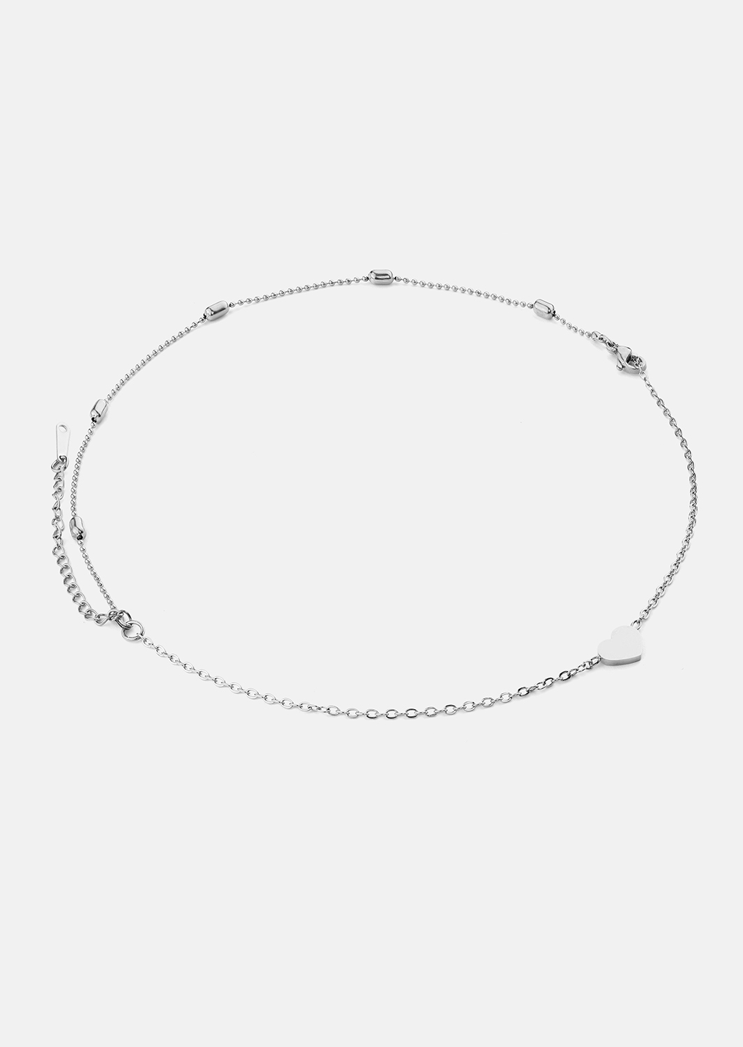 Armbånd Heart Chain – Sølvbelagt