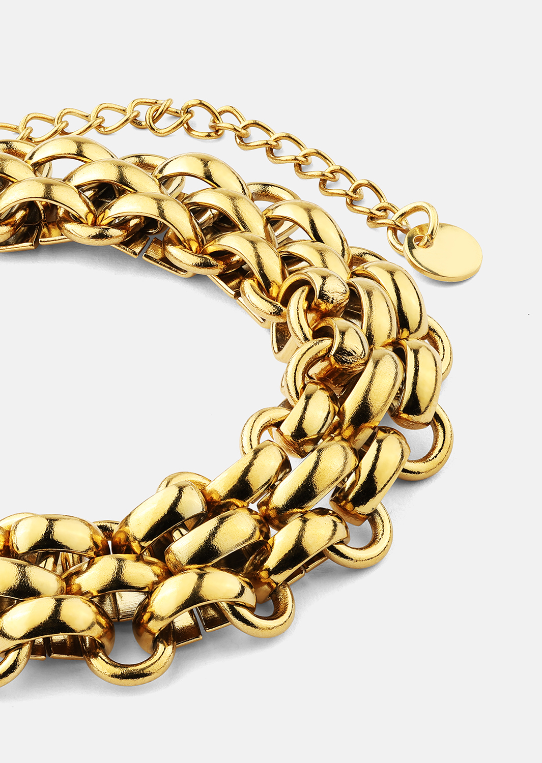 Armbånd Power Link - 18k Gullbelagt