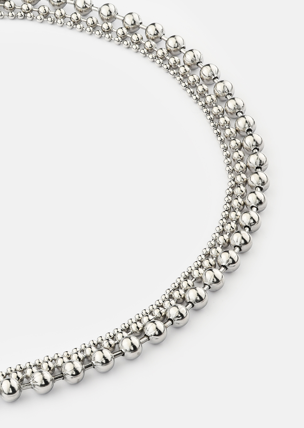 Halskjede Layered Shine – Sølvbelagt