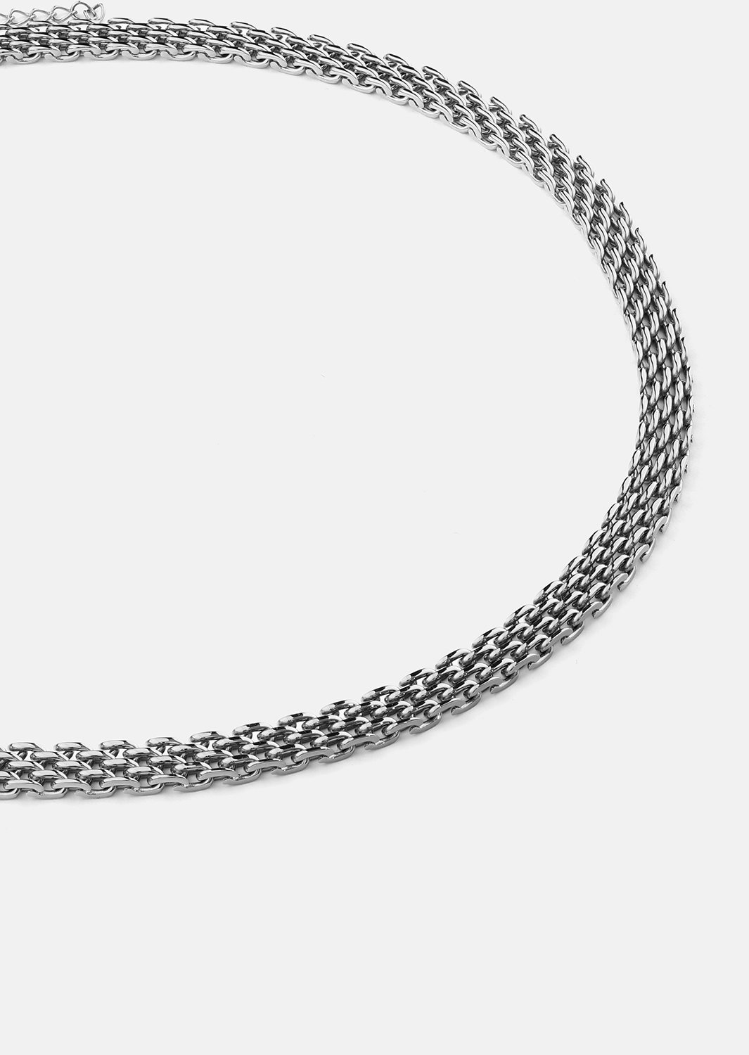 Halskjede Twilight Chain Choker – Sølvbelagt