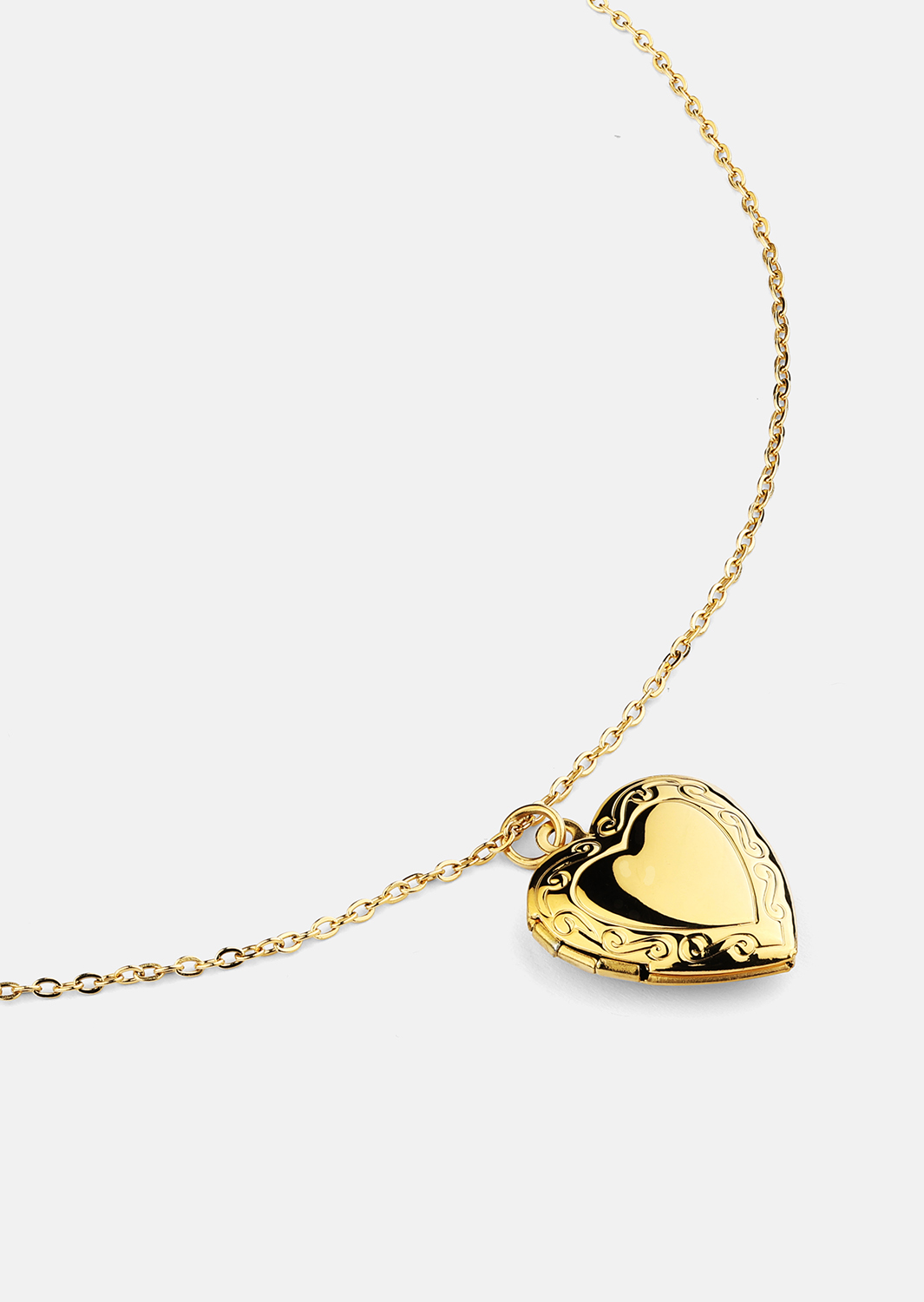 Halskjede Golden Heart big - 18k Gold Plated