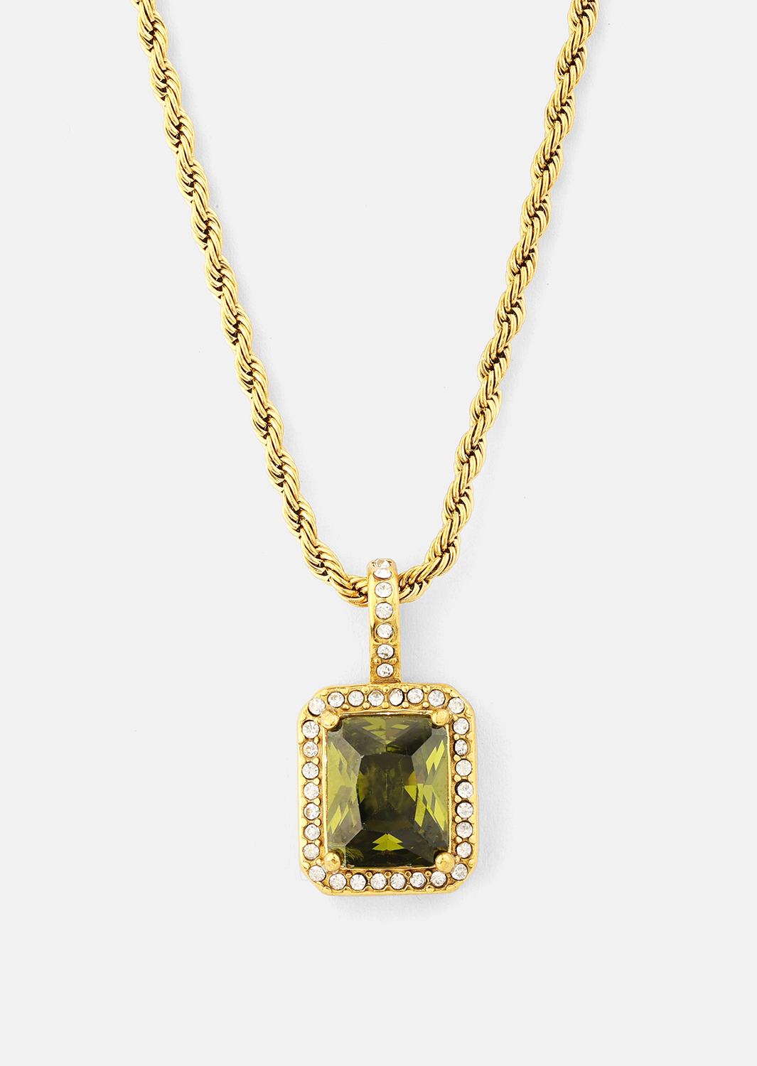 Halskjede Green Luxe - 18k Gold Plated