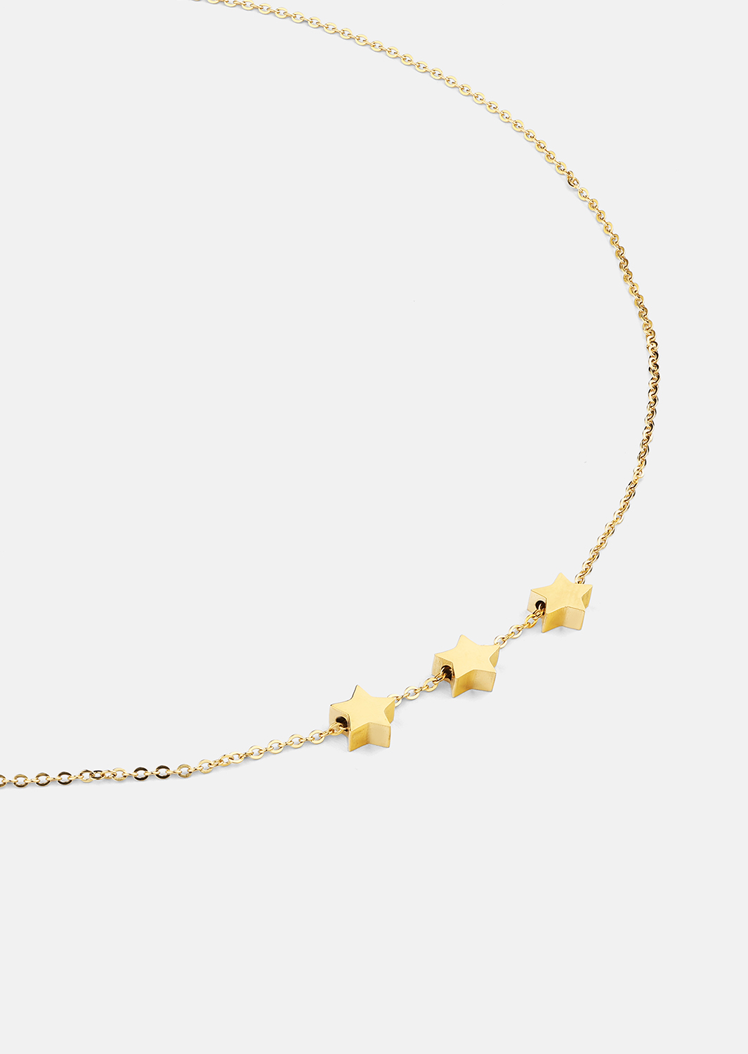 Halskjede Stjärntrio – 18k Gold Plated