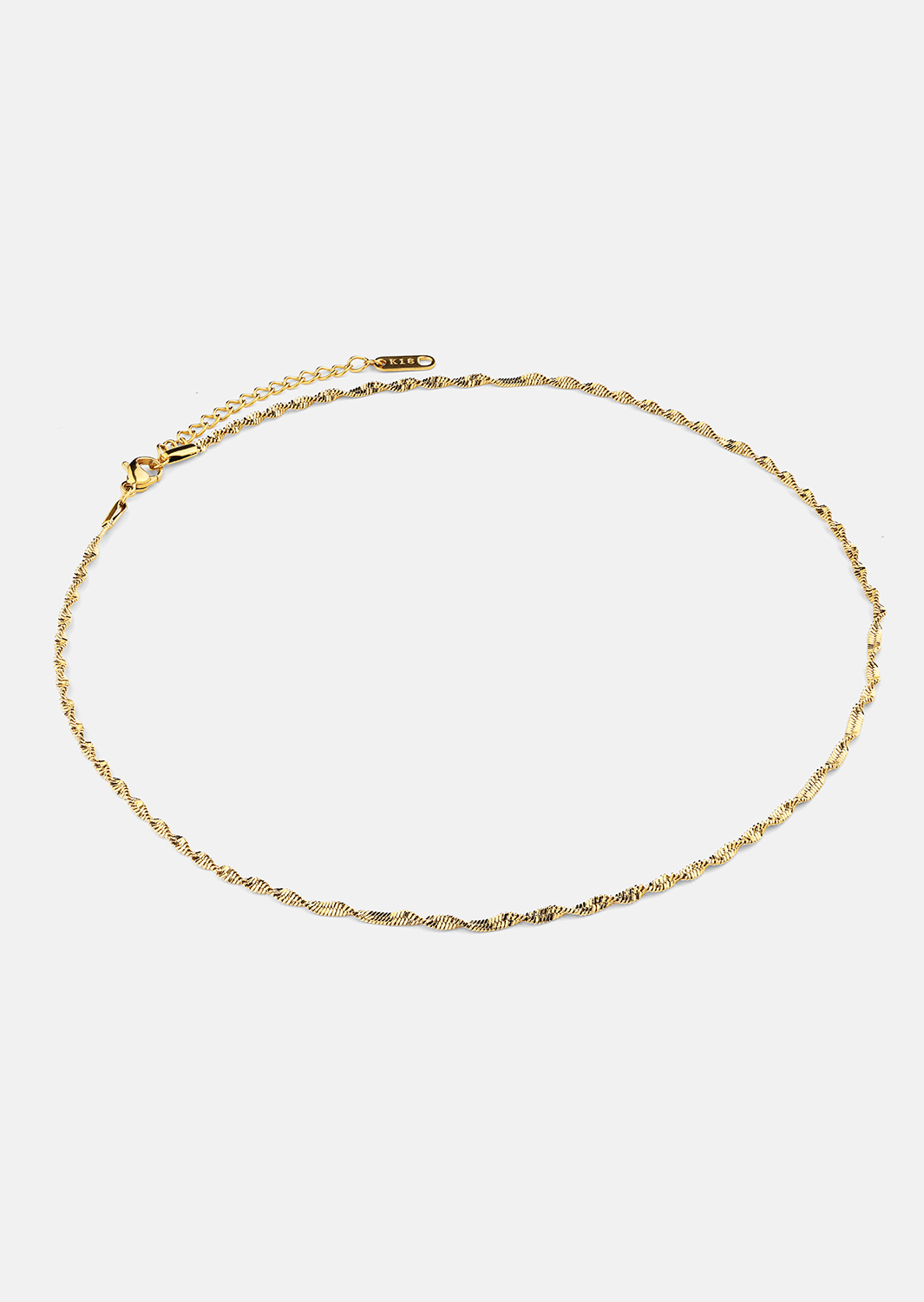 Halskjede Twistad – 18k Gullbelagt