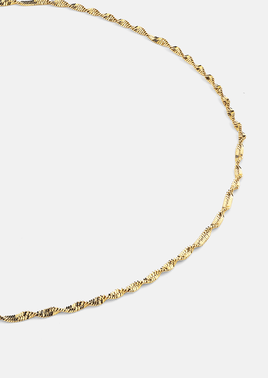 Halskjede Twistad – 18k Gullbelagt