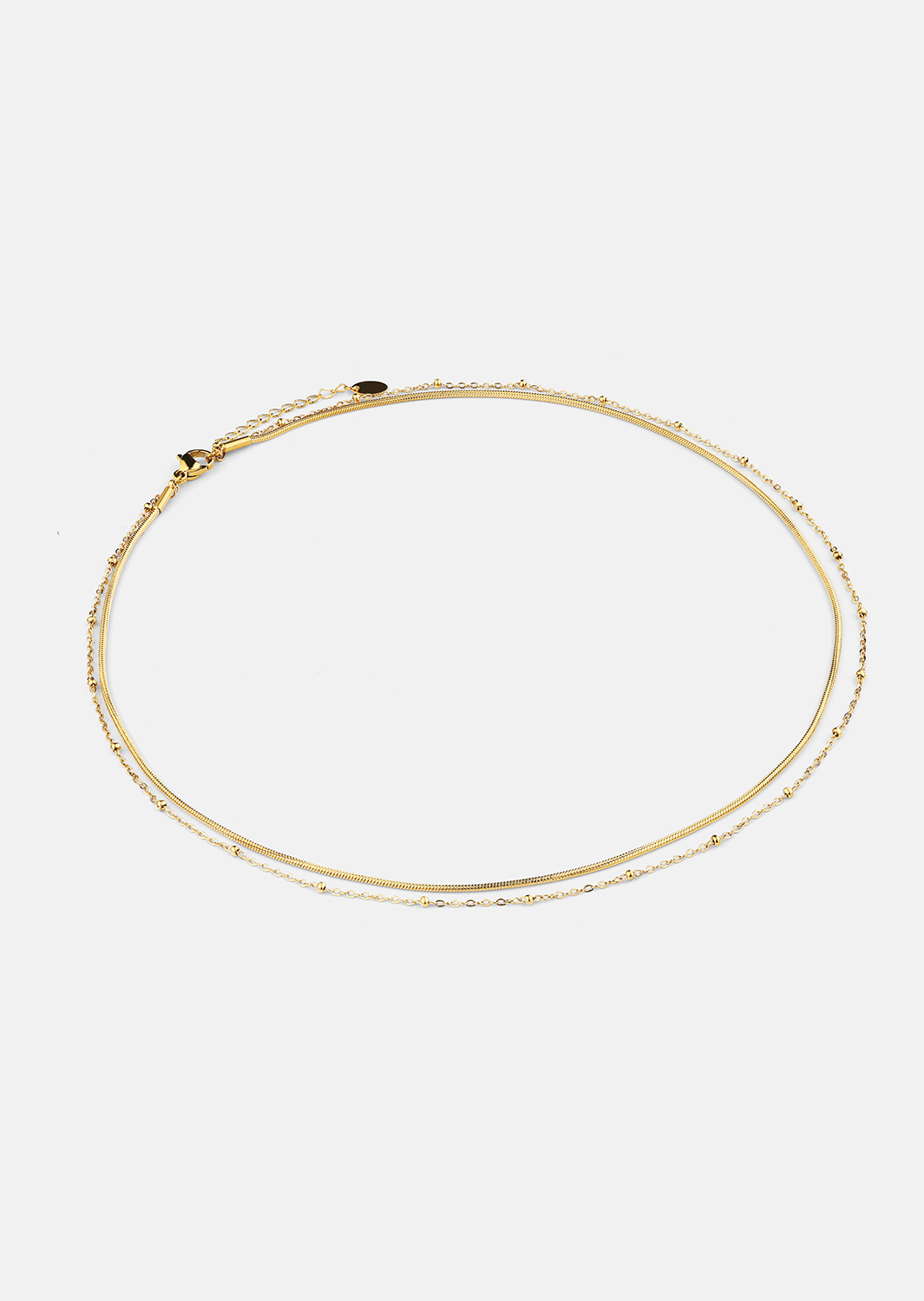 Halskjede Duo Grace – 18k Gullbelagt