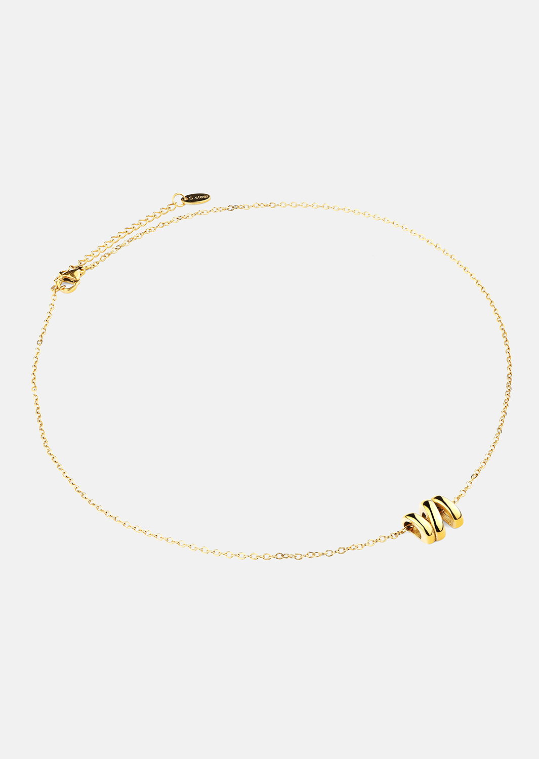Halskjede W-Twist – 18k Gullbelagt